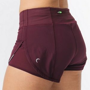 Zyia Plum Mesh Energy Shorts